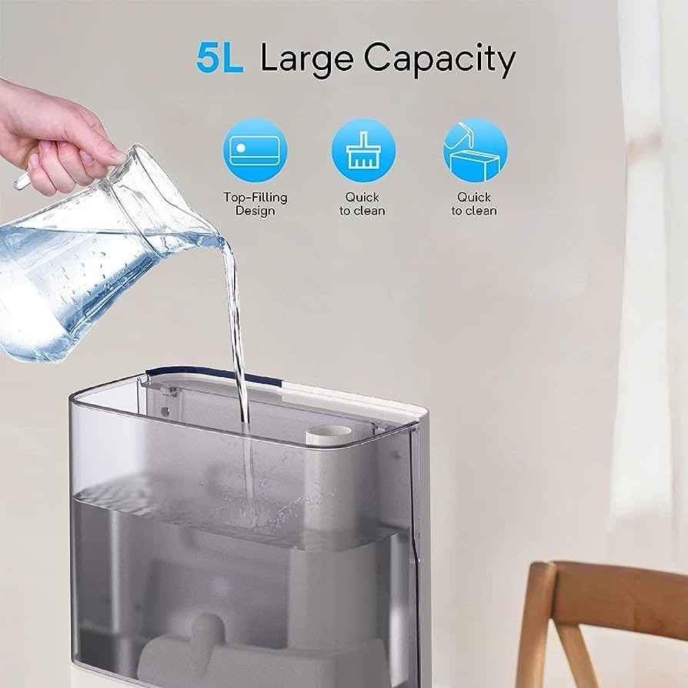 5L Warm and Cool Mist Humidifier for Bedroom/Large Rooms, Max 550ml/h - Picture 2 of 7